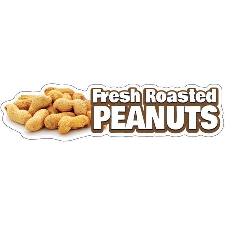 SIGNMISSION Fresh Roasted Peanuts Concession Stand Food Truck Sticker, 8" x 4.5", D-DC-8 Fresh Roasted Peanuts19 D-DC-8 Fresh Roasted Peanuts19